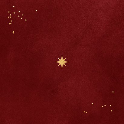 Fotocollage Sterne Weihnachten Frohes Fest dunkelrot Rückseite