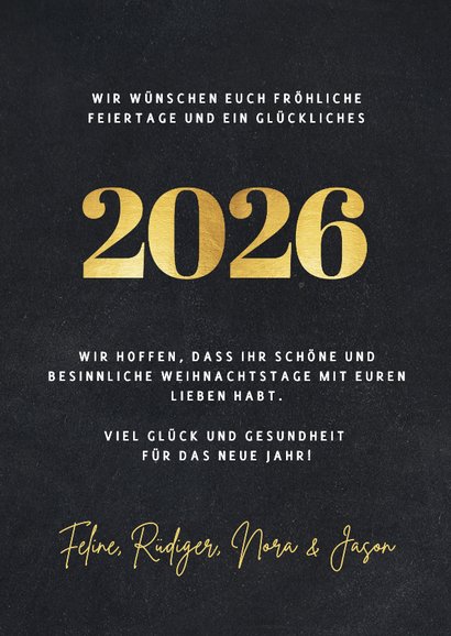 Fotocollage Weihnachtskarte Frohe Feiertage und Jahreszahl 3