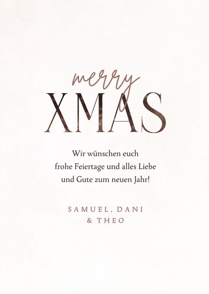 Fotocollage-Weihnachtskarte 'Merry XMAS' 3