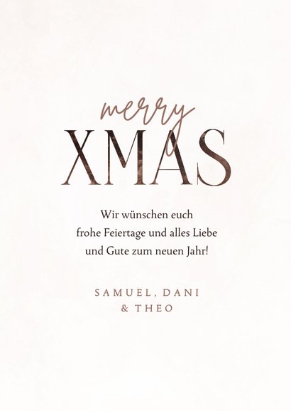Fotocollage-Weihnachtskarte 'Merry XMAS' 3
