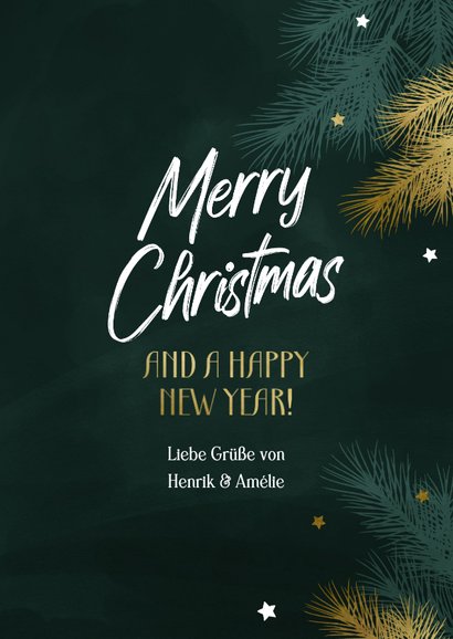 Fotocollage-Weihnachtskarte Tannenzweige 3
