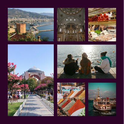 Fotocollagekarte Grüße Istanbul-Türkei 2