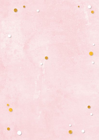 Fotoeinladung rosa Einschulung Folienballons Rückseite