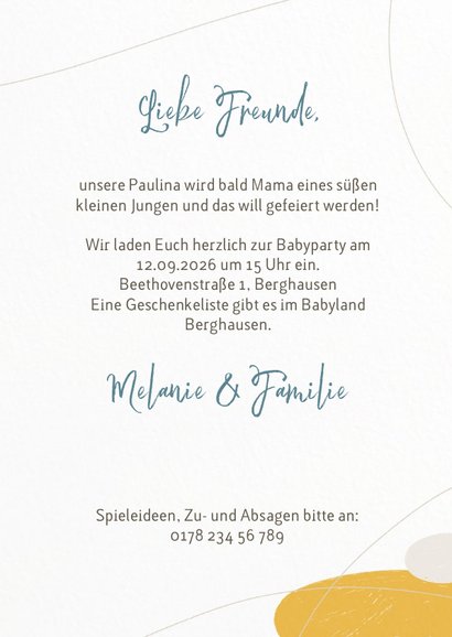 Fotoeinladung zur Babyparty - Junge 3