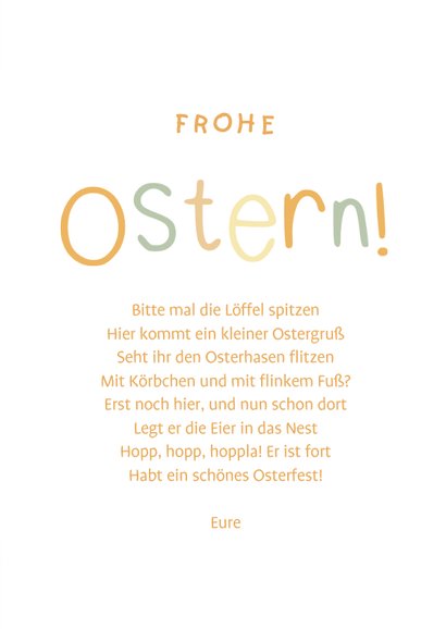 Fotogrußkarte Ostern Rahmen aus Ostereiern 3