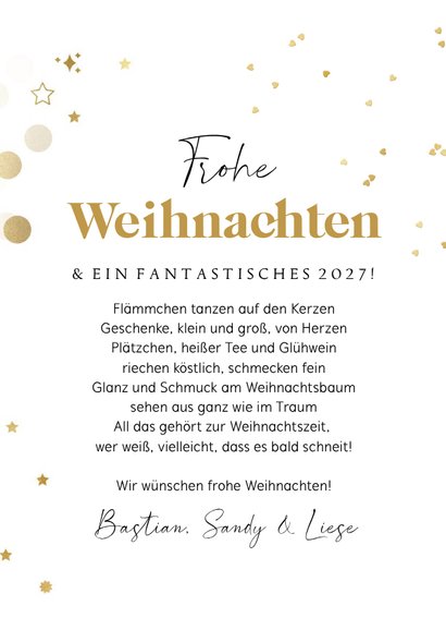 Fotogrußkarte Weihnachten 'Merry Christmas' 3