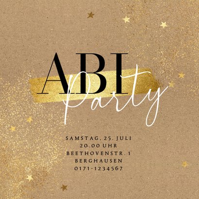 Fotokarte Einladung Abiparty 2