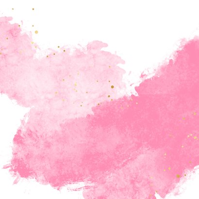 Fotokarte Einladung zur Jugendweihe rosa Aquarell Rückseite