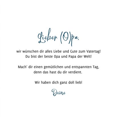 Fotokarte für Opa zum Vatertag 3