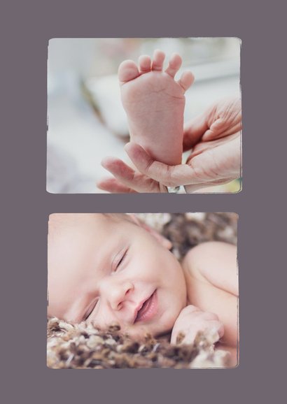Fotokarte Geburt Farbe anpassbar 2