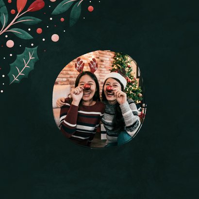 Fotokarte mit weihnachtlichem Rahmen 2