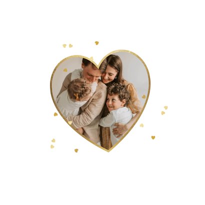 Fotokarte Oma Muttertag goldene Herzen 2