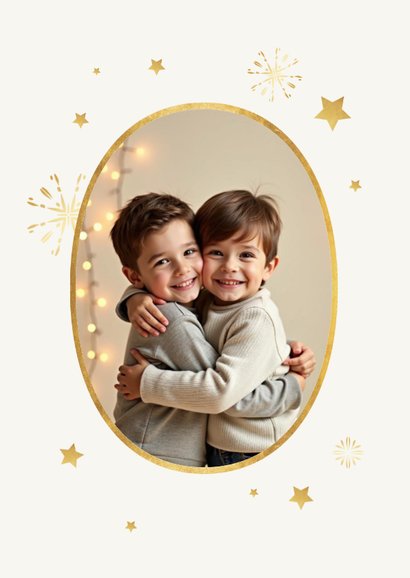 Fotokarte Weihnachten 2026 Goldoptik 2