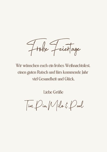 Fotokarte Weihnachten 2026 Goldoptik 3