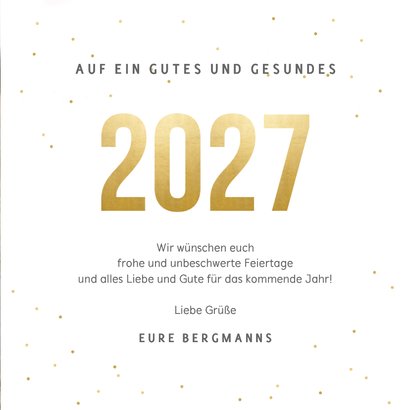 Fotokarte Weihnachten Neujahr mit Jahreszahl 3