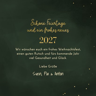 Fotokarte Weihnachten Rentier mit Lichterkette 3
