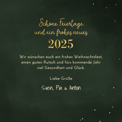 Fotokarte Weihnachten Rentier mit Lichterkette 3