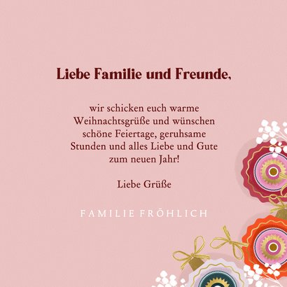 Fotokarte Weihnachtsgrüße Familie Weihnachtskugeln 3