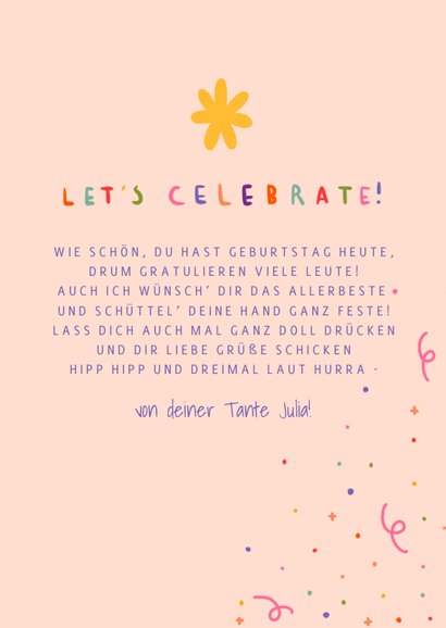Fröhliche Geburtstagskarte 'It's your birthday' 3