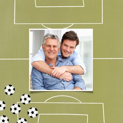 Fußball-Vatertagskarte 'Vorlagen' 2