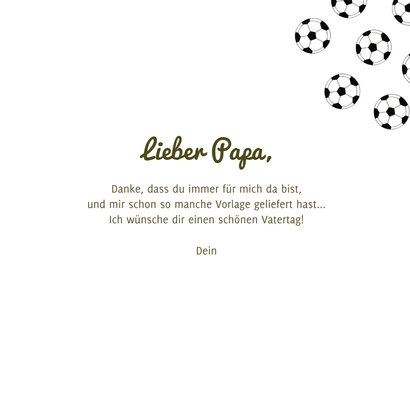 Fußball-Vatertagskarte 'Vorlagen' 3