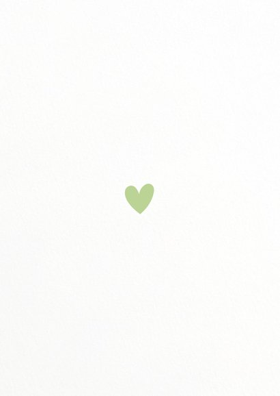 Geburtskarte mit Foto und Sprechblasen Rückseite