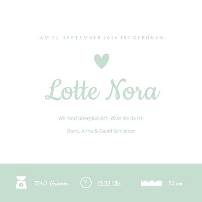 Geburtskarte Silhouette großer Bruder kleine Schwester 3