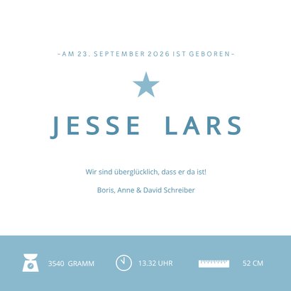 Geburtskarte Silhouette großer Bruder kleiner Bruder 3