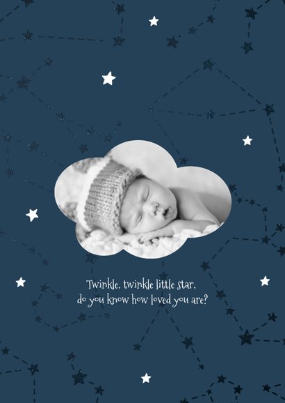 Geburtskarte Sternzeichen Jungfrau Foto innen 2