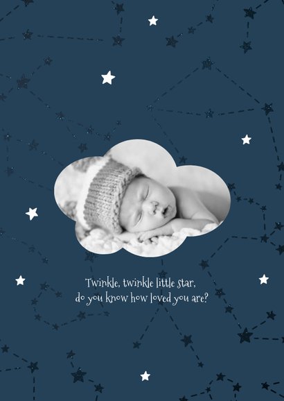 Geburtskarte Sternzeichen Jungfrau Foto innen 2
