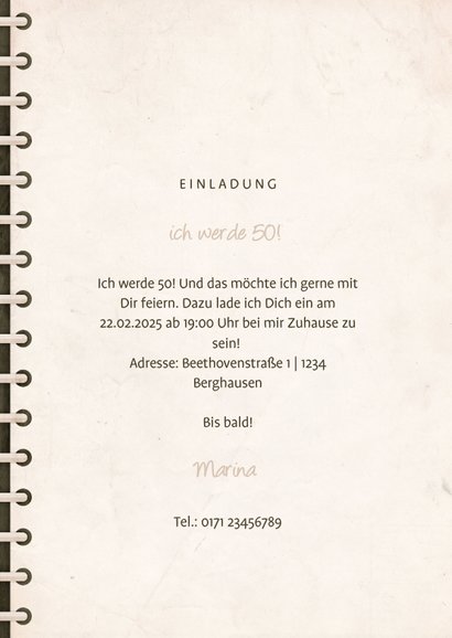 Geburtstagseinladung Fotobuch 'kleine Mädchen werden groß' 3