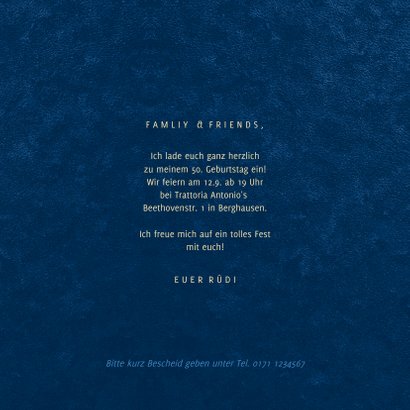 Geburtstagseinladung grafisch 'Let's party' 3