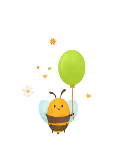 Geburtstagsgrußkarte 'Birthday Bee' 2