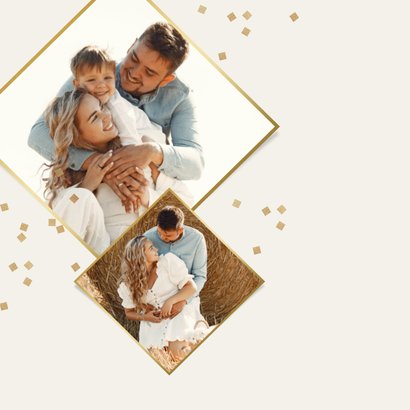 Geburtstagsgrußkarte Fotocollage grafisch 2