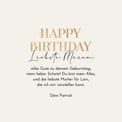 Geburtstagsgrußkarte Fotocollage grafisch 3