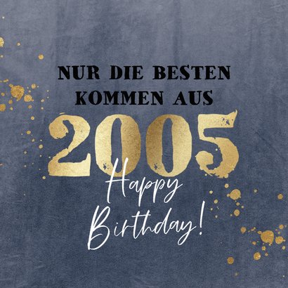 Geburtstagskarte 21. Geburtstag Fotocollage 2