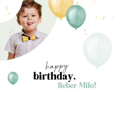 Geburtstagskarte 3. Geburtstag mit Send a Smile