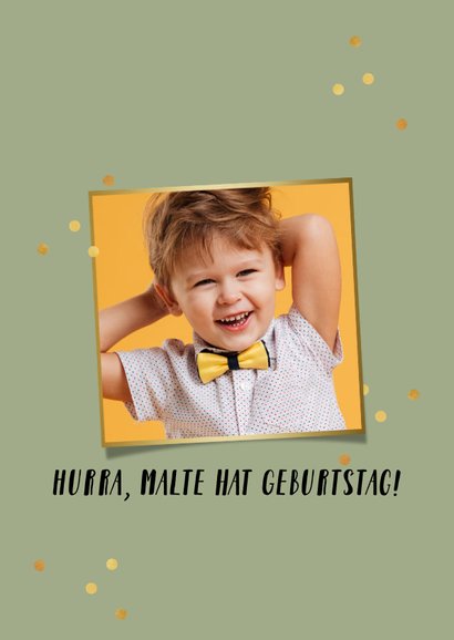 Geburtstagskarte 3. Geburtstag mit Trecker 2