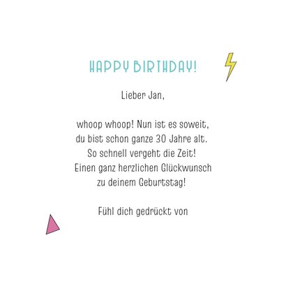 Geburtstagskarte '90's kid' 3