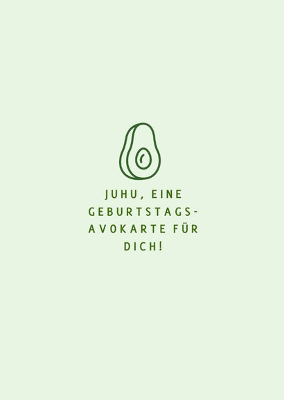 Geburtstagskarte Avocados 'Avokarte' 2