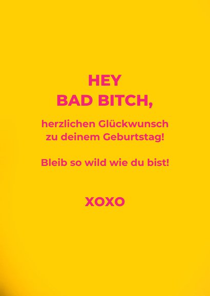 Geburtstagskarte 'Bad bitches' 3