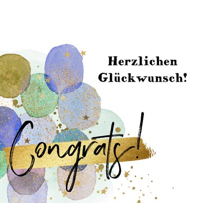 Geburtstagskarte 'Congrats' mit Foto 2