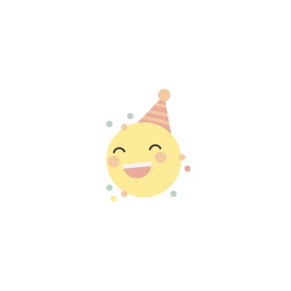 Geburtstagskarte Emoji 'Hipp Hurra' 2