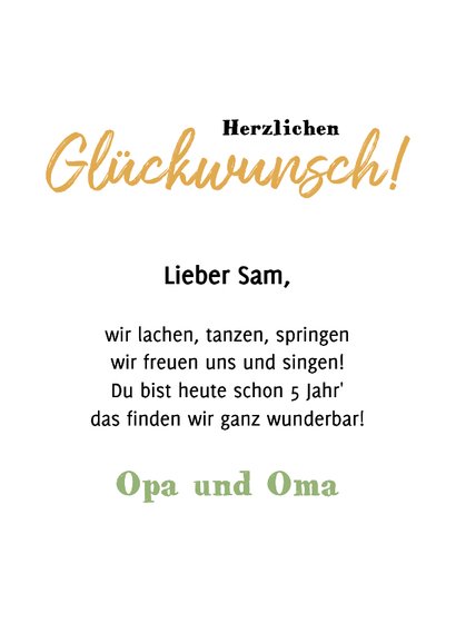 Geburtstagskarte Fotocollage 7 Jahre Fotos Luftballons 3