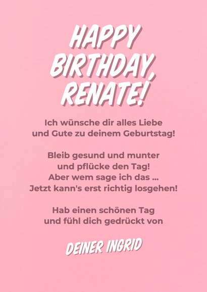 Geburtstagskarte Frau 'Silberne Haare, goldene Jahre' 3