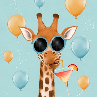 Geburtstagskarte Giraffe 'Cool Birthday' 2