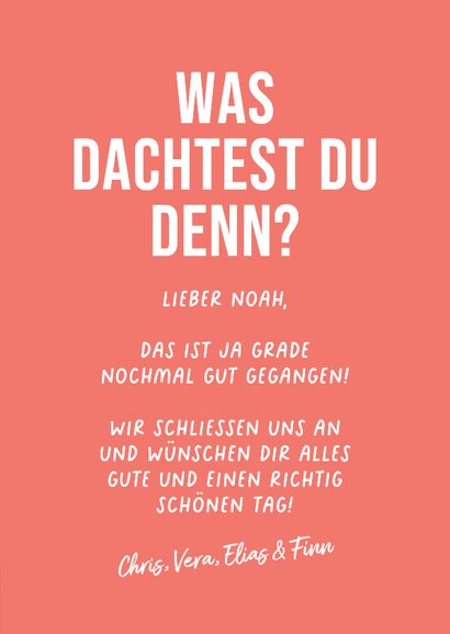 Geburtstagskarte Hai kommt gratulieren 3