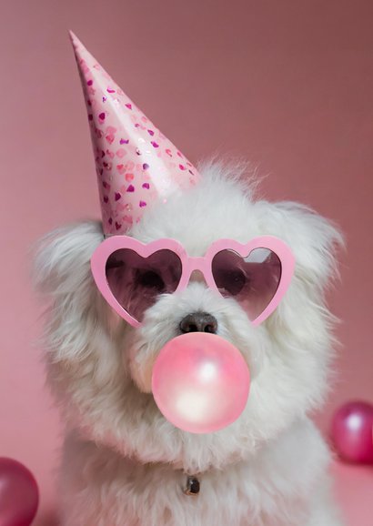 Geburtstagskarte Hund 'Birthday Diva' 2
