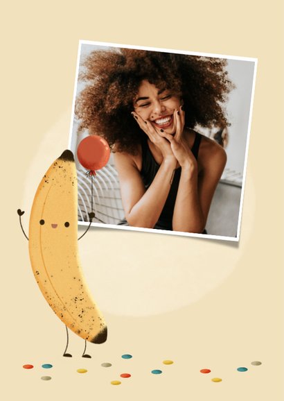 Geburtstagskarte 'Let's go bananas' 2