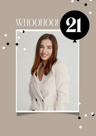 Geburtstagskarte Magazin-Look 'Twenty-one' 2